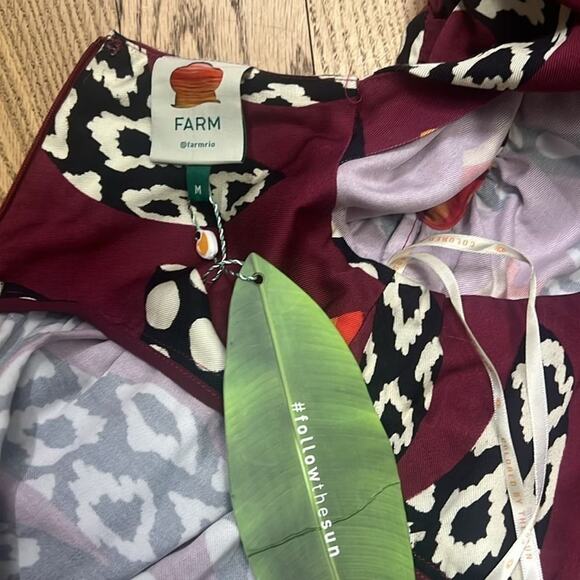 FARM RIO ETHNIC‎ BANANAS MINI DRESS NWT SIZE M - Picture 6 of 11